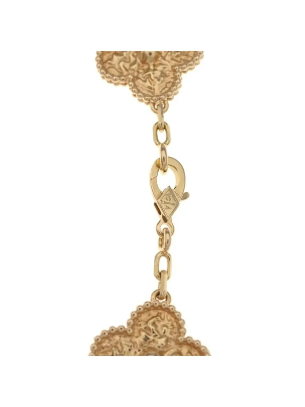 Van Cleef & Arpels Vintage Alhambra Bracelet Motif Pink Gold